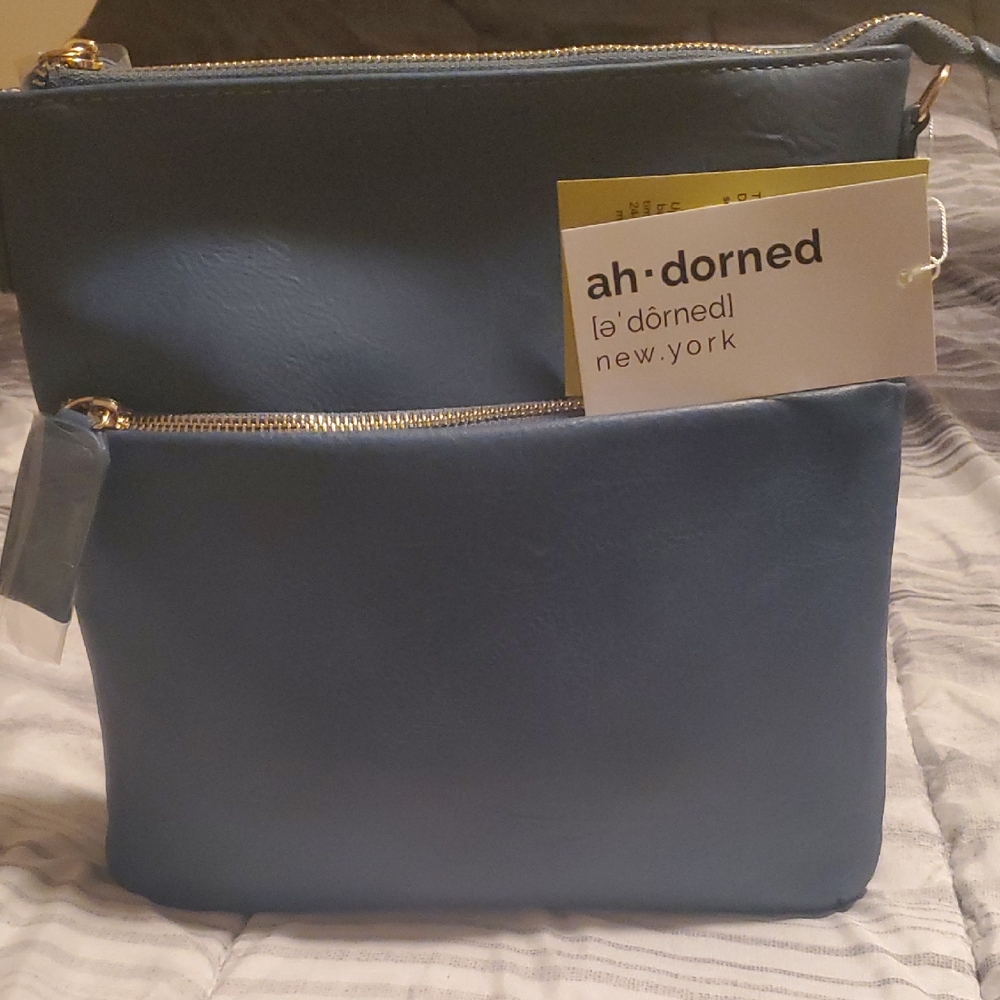 Ah Dorned New York Blue Crossbody Bag
